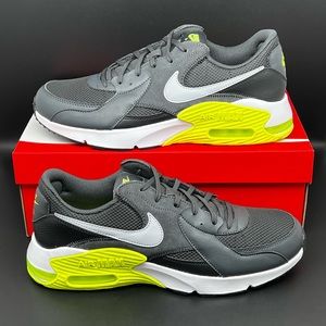 NIKE AIR MAX Mens Yellow/Red/Gray Athletic Sneakers - Size: 13 Nike Air Max 90 Light Smoke Grey Limelight Hyper Crimson  main image 4
